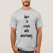 Dare to Creëer Mannen Basic T-Shirt (Voorkant)