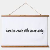 Dare to Creëer Wood met wandtapijt Hangend Wandkleed (Voorkant)