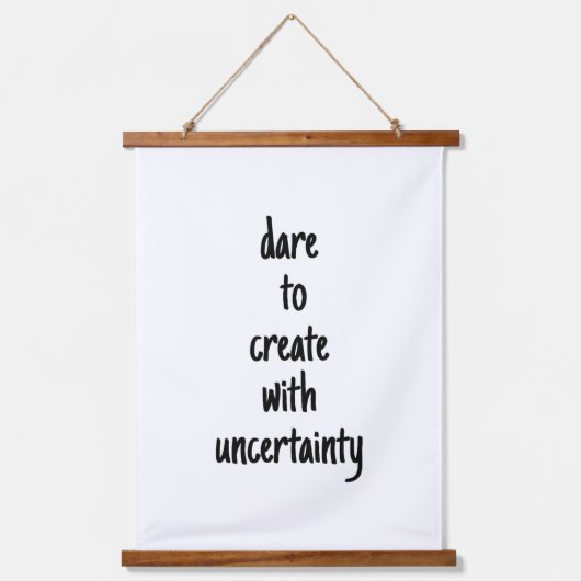 Dare to Creëer Wood met wandtapijt Hangend Wandkleed (Voorkant)