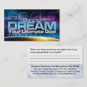 Dare to Dream Goal Card Visitekaartje (Voorkant / Achterkant)