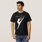Dare to Dream Gymnastics Ballet Dance T-shirt (Voorkant volledig)