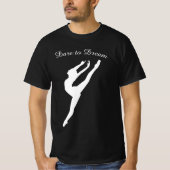 Dare to Dream Gymnastics Ballet Dance T-shirt (Voorkant)