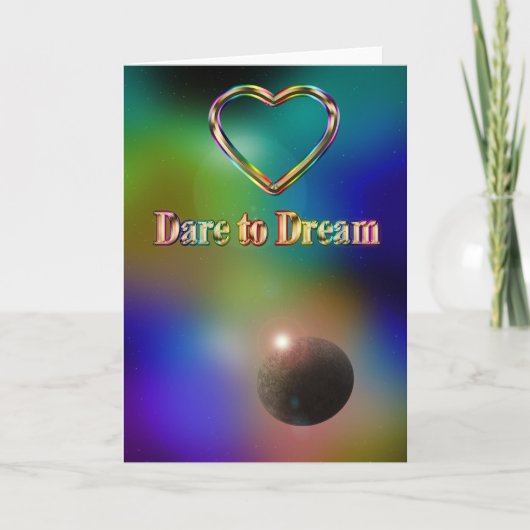Dare to dream kosmos regenboogconstellatie planeet kaart (Voorkant)