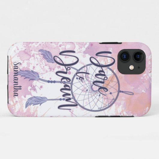 Dare to Dream Waterverf Dreamweaver - GLS Case-Mate iPhone Case (Achterkant (horizontaal))