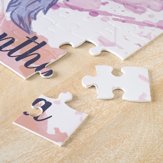 Dare to Dream Waterverf Dreamweaver Persoonlijk Legpuzzel (Zijkant)