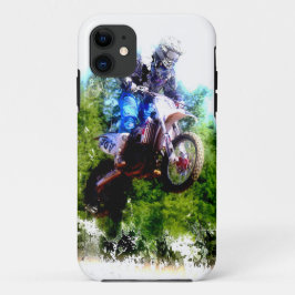 "Dare to Fly" Motocross Rider iPhone 11 Hoesje