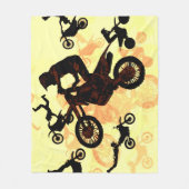 Dare to Fly - Motocross Stunts Fleece Deken (Voorkant)
