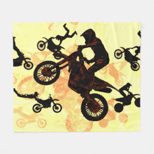 Dare to Fly - Motocross Stunts Fleece Deken