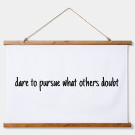 Dare to GEN Wood Topped Wall tapestry Hangend Wandkleed