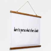 Dare to GEN Wood Topped Wall tapestry Hangend Wandkleed (Gebogen)