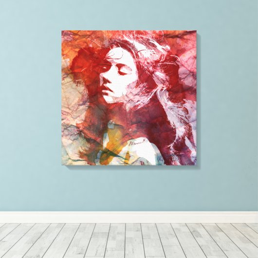 Dare to Love Canvas Afdruk (Insitu (Houten vloer))