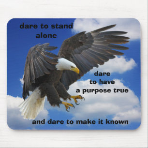 Dare to Stand Alone, American Bald Eagle Edition Muismat
