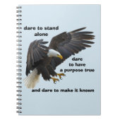 Dare to Stand Alone, American Bald Eagle Edition Notitieboek (Voorkant)
