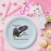 Dare to Stand Alone, American Bald Eagle Edition Papieren Bordje (Feest)