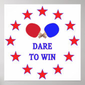 Dare to Win Ping Pong Poster (Voorkant)