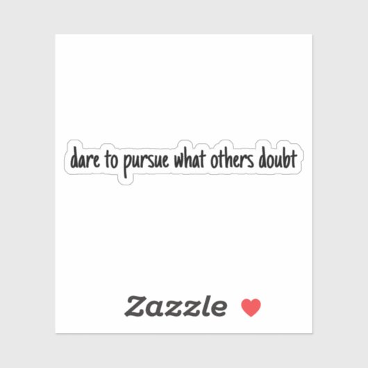 Dare voor aangepaste afsnijdende vinylSticker Sticker (Vel)