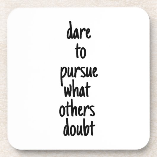 Dare voor harde plastic Onderzetter (Voorkant)