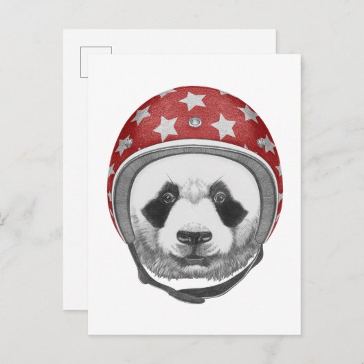Dareduivel Panda Briefkaart (Voorkant / Achterkant)