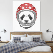 Dareduivel Panda Canvas Afdruk (Insitu (Slaapkamer))