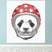 Dareduivel Panda Canvas Afdruk (Insitu (Houten vloer))