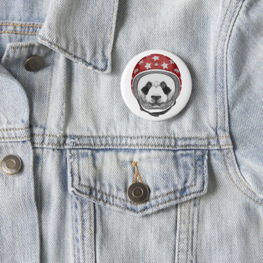 Dareduivel Panda Ronde Button 5,7 Cm (In situ)