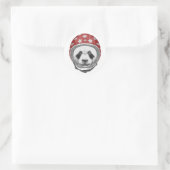 Dareduivel Panda Ronde Sticker (Tas)