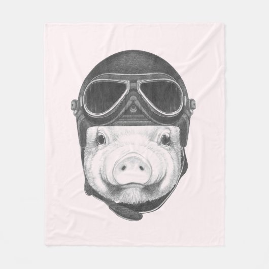 Dareduivel Pig Fleece Deken (Voorkant)