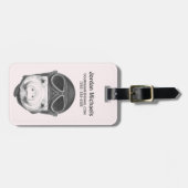 Dareduivel Pig | Jouw namen toevoegen Bagagelabel (Voorkant horizontaal)