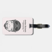 Dareduivel Pig | Jouw namen toevoegen Bagagelabel (Achterkant horizontaal)