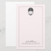 Dareduivel Pig | Jouw namen toevoegen Briefpapier (Voorkant / Achterkant)