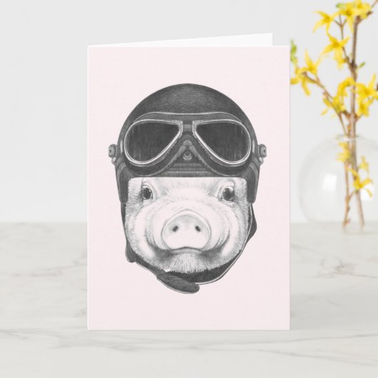 Dareduivel Pig Kaart (Gele Bloem)