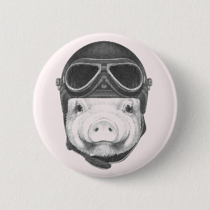 Dareduivel Pig Ronde Button 5,7 Cm