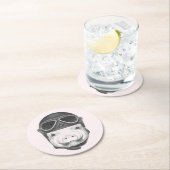 Dareduivel Pig Ronde Kartonnen Onderzetter (Insitu)