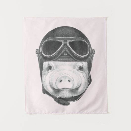 Dareduivel Pig Wandkleed (Voorkant)