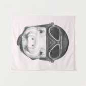 Dareduivel Pig Wandkleed (Voorkant (horizontaal))