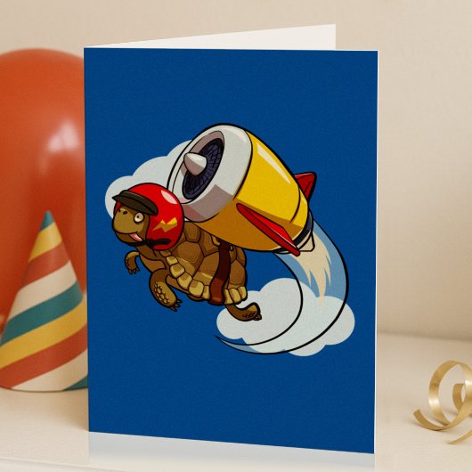 Dareduivel vliegende schildpad met een Jet Pack Ca