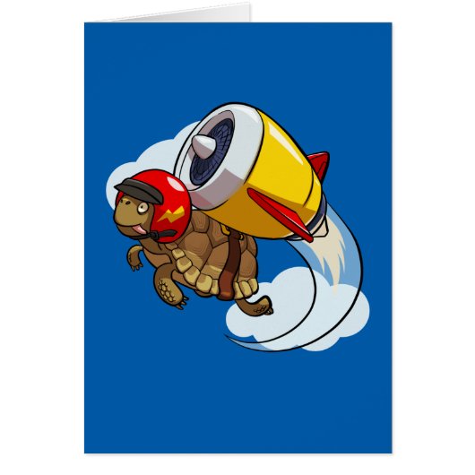 Dareduivel vliegende schildpad met een Jet Pack Ca (Voorkant)