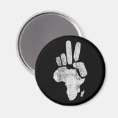 darfur africa vredeshand magneet (Voorkant / Achterkant)