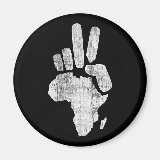 darfur africa vredeshand magneet (Voorkant)