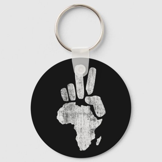 darfur africa vredeshand sleutelhanger (Voorkant)