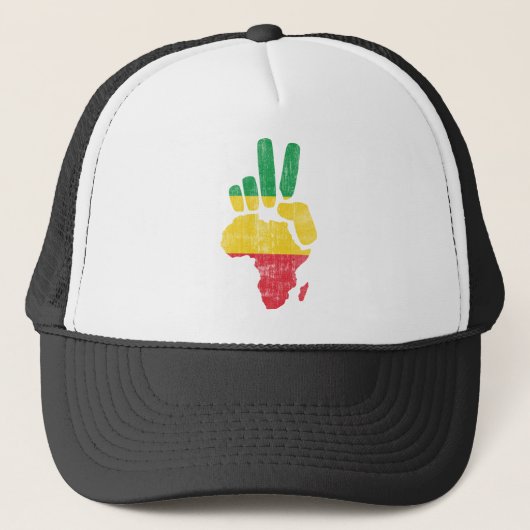 darfur africa vredeshand trucker pet (Voorkant)