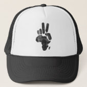 darfur africa vredeshand trucker pet (Voorkant)