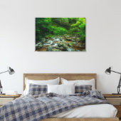 Dargle Rivier Canvas Wandkunst | Ierland Weelderig Afdruk (Insitu (Slaapkamer))