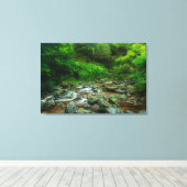 Dargle Rivier Canvas Wandkunst | Ierland Weelderig Afdruk (Insitu (Houten vloer))