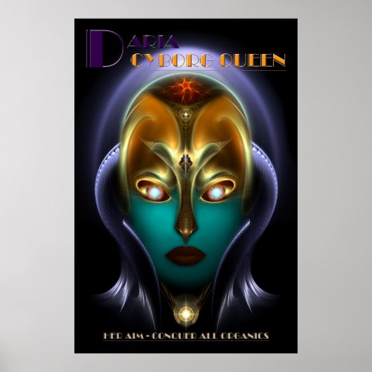 Daria Cyborg Koningin Archiefposter Poster (Voorkant)