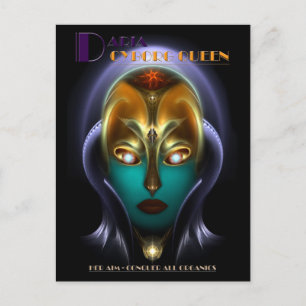 Daria Cyborg Queen Briefkaart