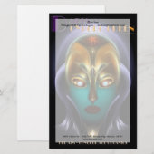 Daria Cyborg Queen Briefpapier (Voorkant / Achterkant)