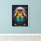 Daria Cyborg Queen Canvas Print (Insitu (Houten vloer))