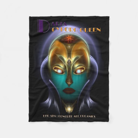 Daria Cyborg Queen Fleece Blanket Deken (Voorkant)