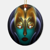 Daria Cyborg Queen Keramisch Ornament (Links)